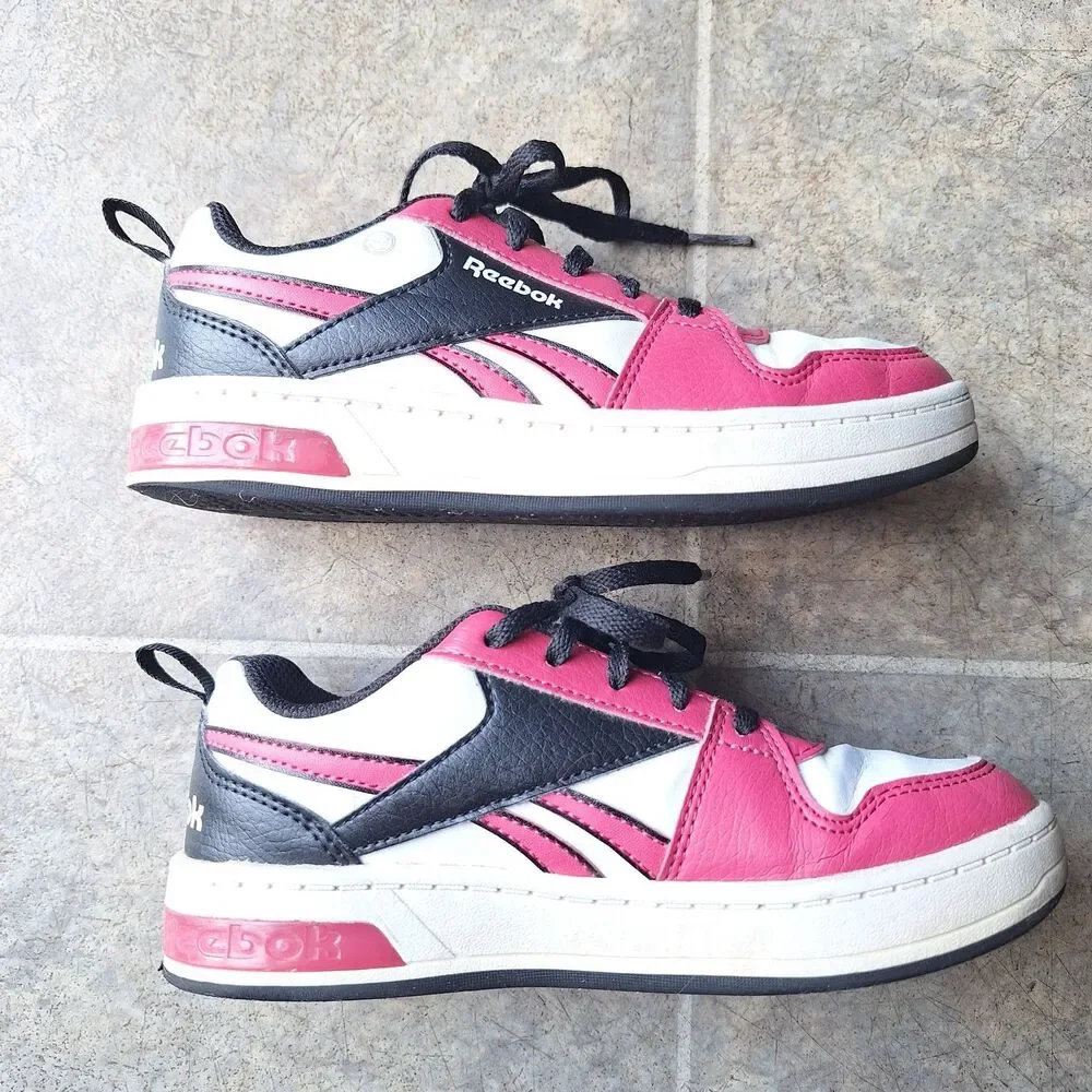 Reebok Royal Prime Step N Flash Kids Girls Sneakers Pink White Black US 13.5